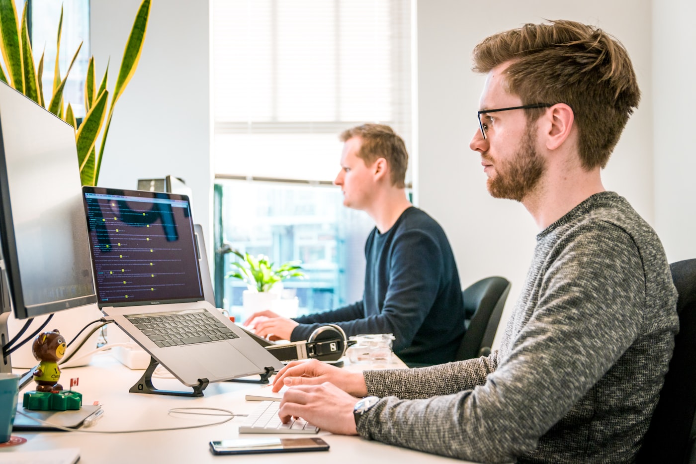 Developers focused at their desks